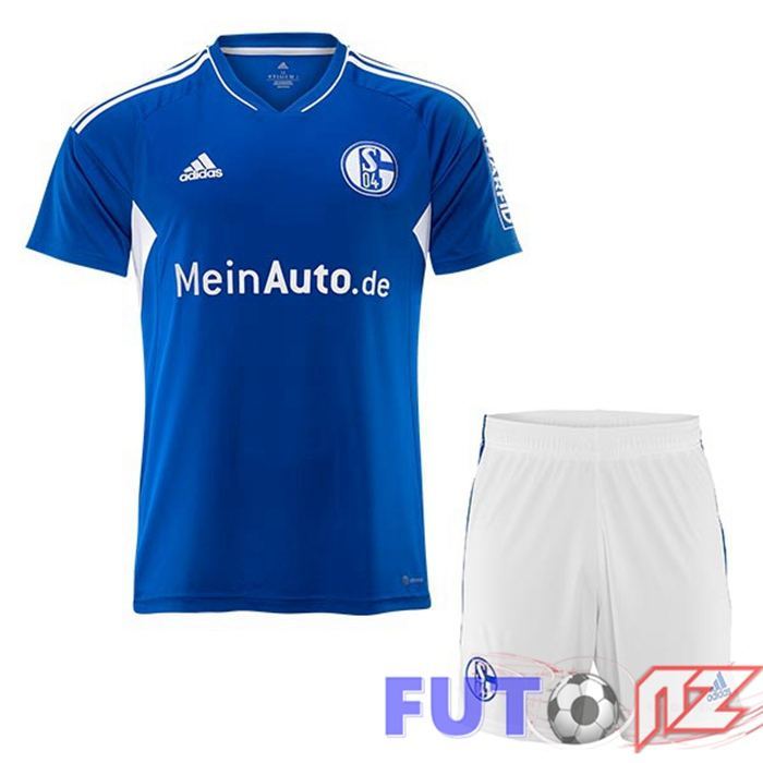 Camisetas De Futbol Schalke 04 Ninos Primera Azul 2022/2023
