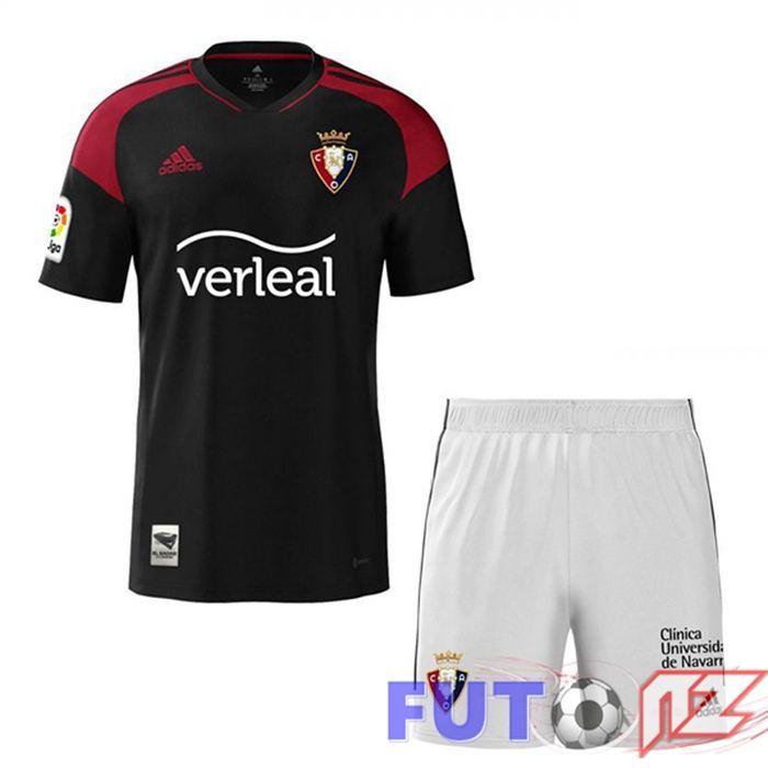 Camisetas De Futbol CA Osasuna Ninos Segunda Negro 2022/2023