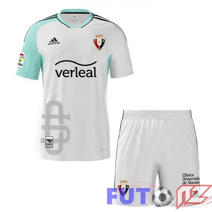 Camisetas De Futbol CA Osasuna Ninos Tercera Bianco 2022/2023