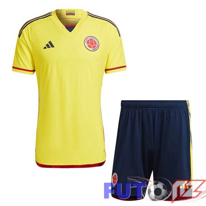 Camisetas De Futbol Colombia Ninos Primera Amarillo 2022/2023