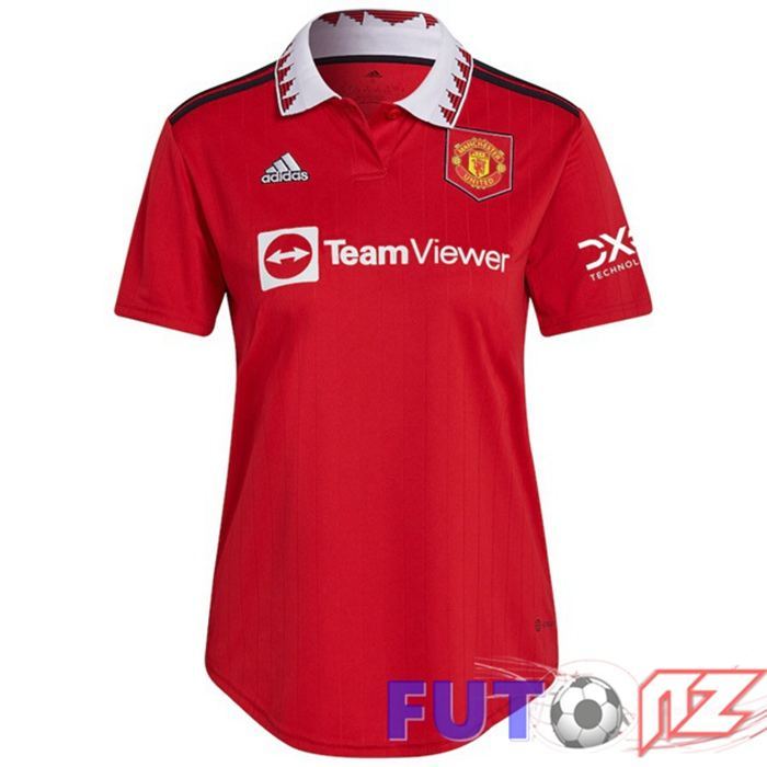 Camisetas De Futbol Manchester United Mujer Primera Rojo 2022/2023