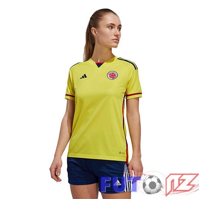 Camisetas De Futbol Colombia Mujer Primera Amarillo 2022/2023 Camisetas De Futbol Colombia Mujer Primera Amarillo 2022/2023