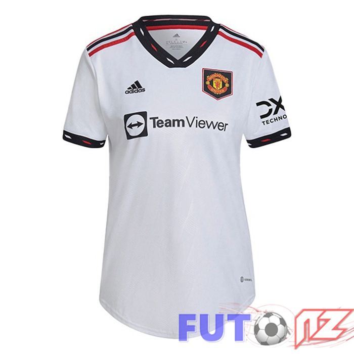 Camisetas De Futbol Manchester United Mujer Segunda Bianco 2022/2023