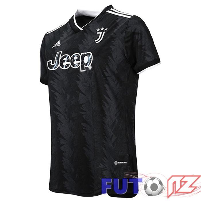 Camisetas De Futbol Juventus Mujer Segunda Negro 2022/2023