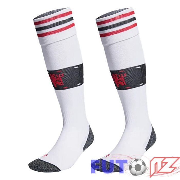 Calcetines De Futbol Manchester United Segunda Bianco 2022/2023