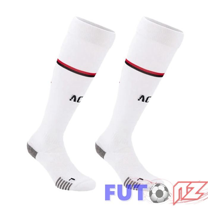 Calcetines De Futbol AC Milan Segunda Bianco 2022/2023