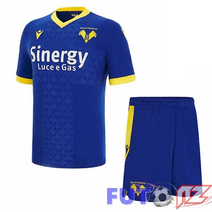 Camisetas De Futbol Hellas Verone Ninos Primera Azul 2022/2023