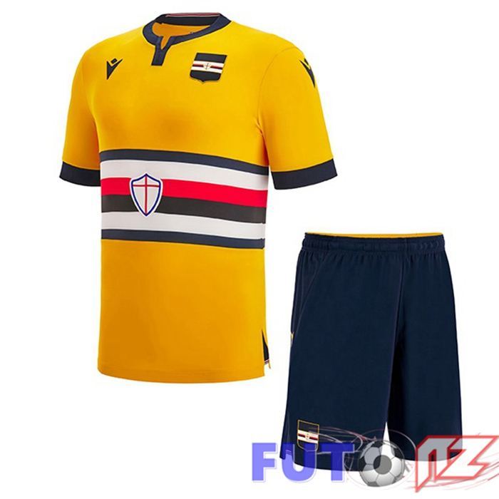 Camisetas De Futbol UC Sampdoria Ninos Tercera Amarillo 2022/2023