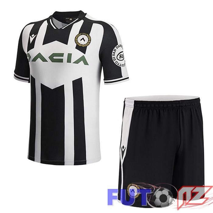 Camisetas De Futbol Udinese Calcio Ninos Primera Negro Bianco 2022/2023