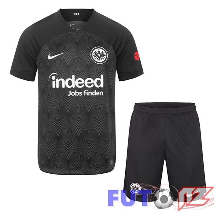 Camisetas De Futbol Eintracht Frankfurt Ninos Segunda Negro 2022/2023