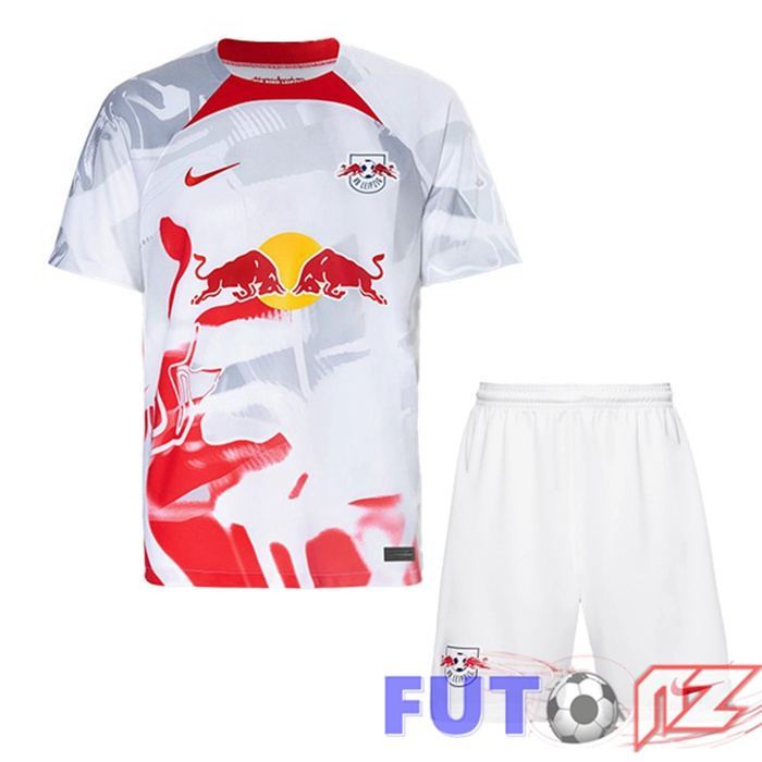 Camisetas De Futbol RB Leipzig Ninos Primera Bianco 2022/2023