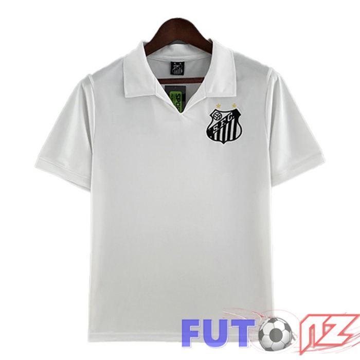 Camisetas De Futbol Santos FC Retro Primera Bianco 1970