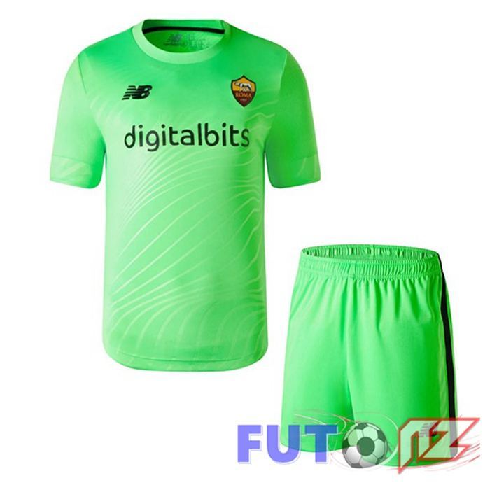 Camisetas De Futbol AS Monaco Ninos Portero Verde 2022/2023