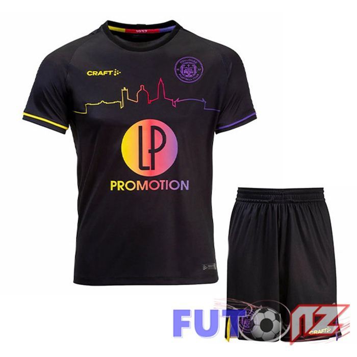 Camisetas De Futbol Toulouse Ninos Segunda Negro 2022/2023