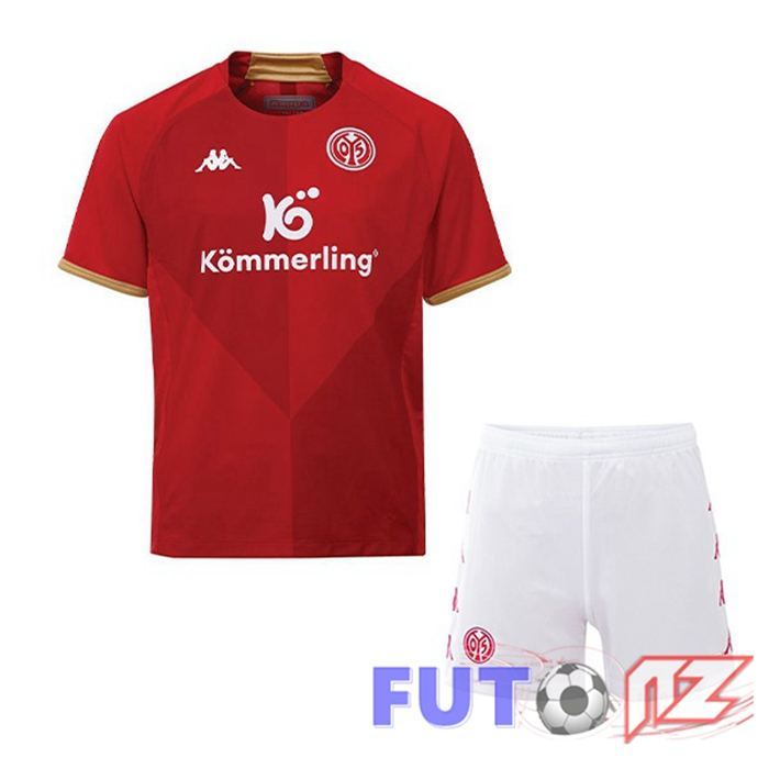 Camisetas De Futbol FSV Mainz 05 Ninos Primera Rojo 2022/2023