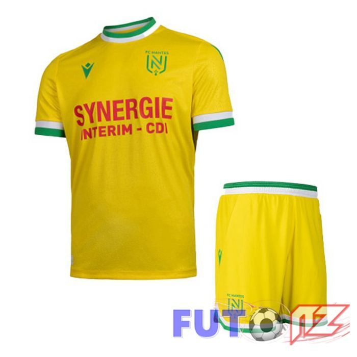 Camisetas De Futbol FC Nantes Ninos Primera Amarillo 2022/2023