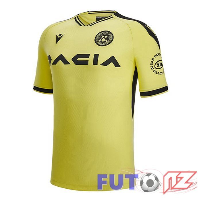 Camisetas De Futbol Udinese Calcio Segunda Negro Amarillo 2022/2023