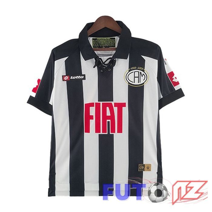 Camisetas De Futbol Atletico Mineiro Retro Primera Negro Blanco 2008