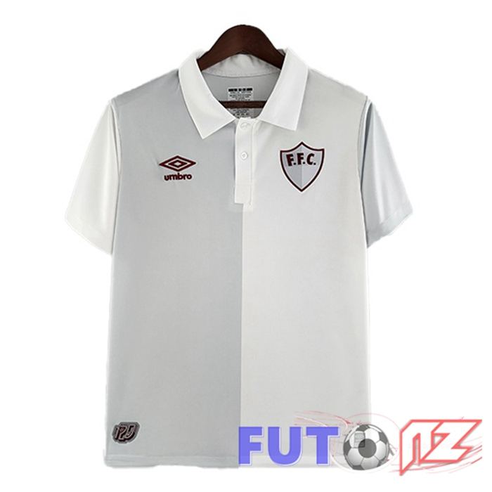 Camisetas De Futbol Fluminense Retro Edición 120 Aniversario Blanco Gris