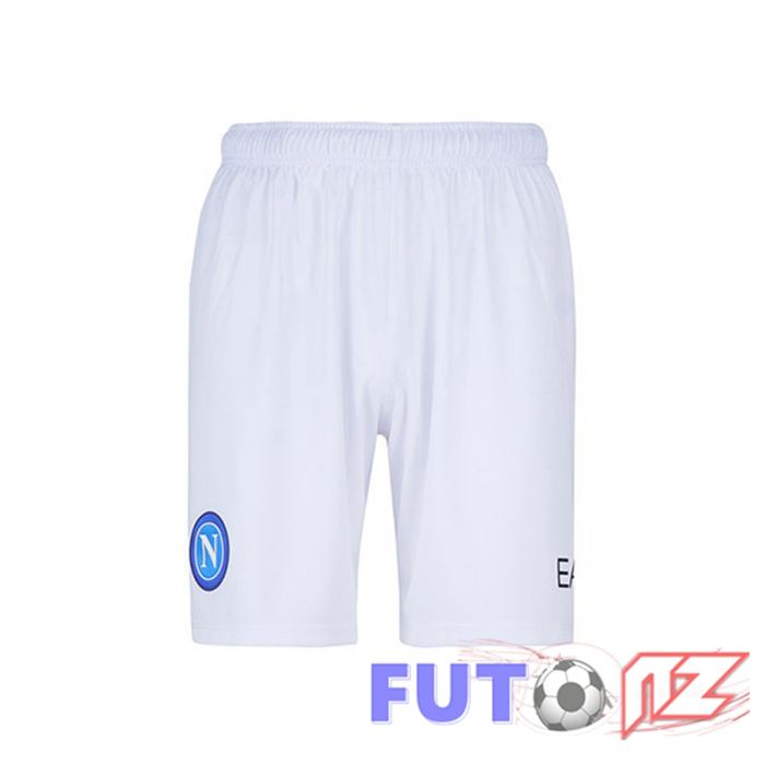 Cortos De Futbol SSC Napoli Segunda Blanco 2022/2023