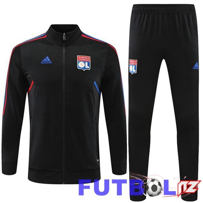 Chandal Equipos De Futbol - Chaqueta Lyon OL Negro 22/23