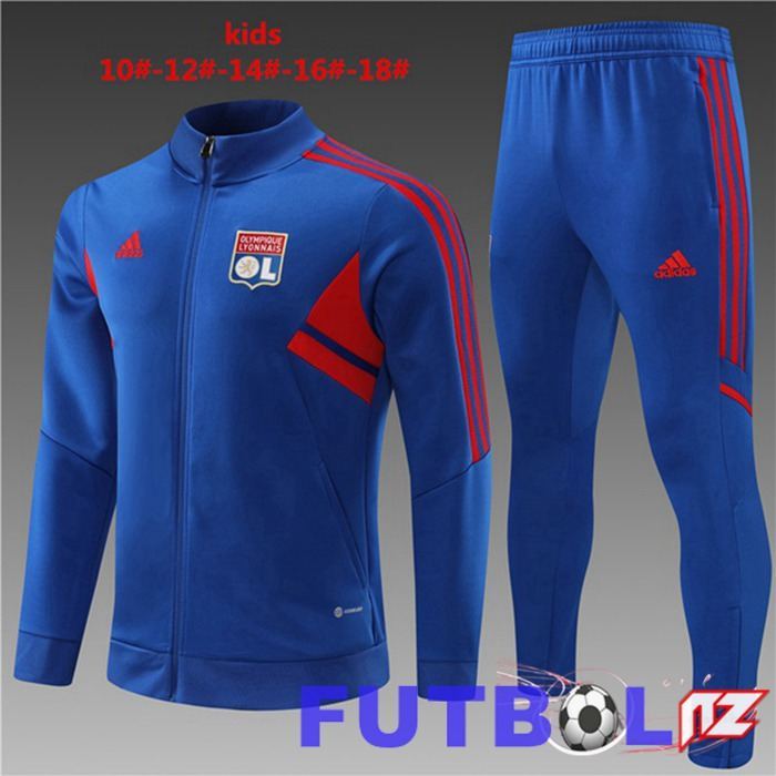 Chandal Equipos De Futbol - Chaqueta Lyon OL Niño Azul 22/23