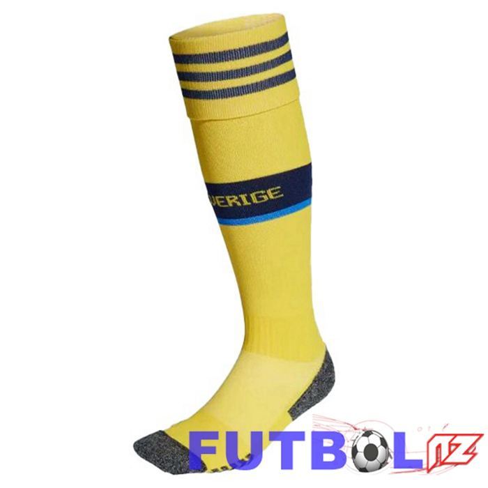 Calcetines De Futbol Suecia Primera Amarillo 22/23 Calcetines De Futbol Suecia Primera Amarillo 22/23