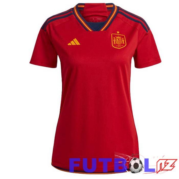 Camisetas De Futbol España Mujer Primera Roja Copa del mundo 2022