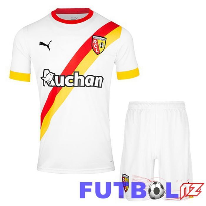 Camisetas De Futbol RC Lens Niño Tercera Blanco 22/23