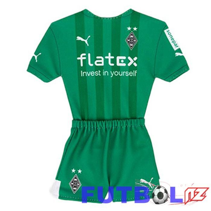 Camisetas De Futbol Monchengladbach Niño Segunda Verde 22/23