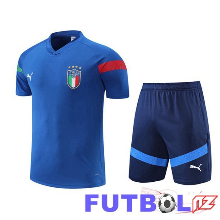 Camiseta Entrenamiento Italia + Cortos Azul 22/23