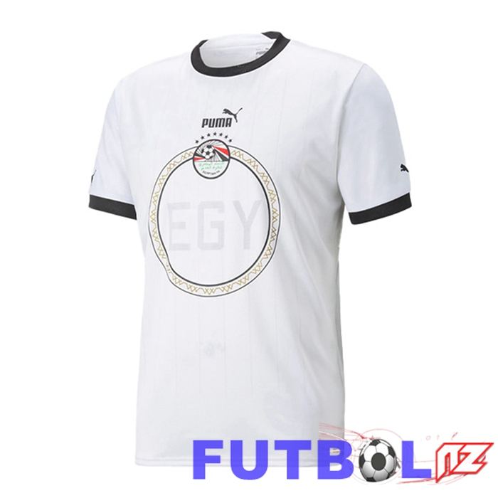 Camisetas De Futbol Egipto Segunda Blanco 22/23 Camisetas De Futbol Egipto Segunda Blanco 22/23