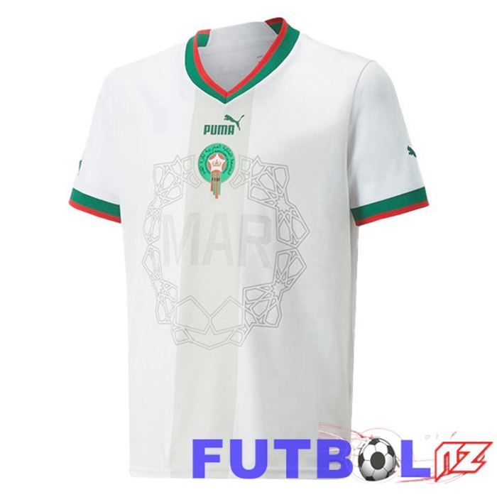 Camisetas De Futbol Marruecos Segunda Blanco 22/23