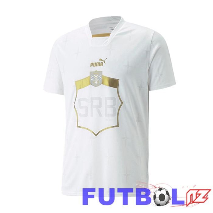 Camisetas De Futbol Serbia Segunda Blanco 22/23