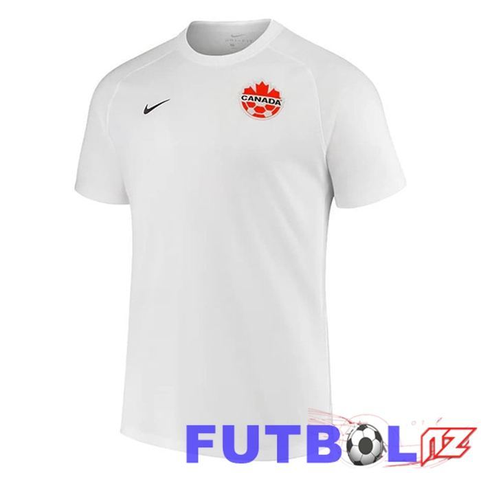Camisetas De Futbol Canada Segunda Blanco 22/23 Camisetas De Futbol Canada Segunda Blanco 22/23