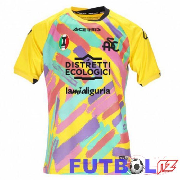 Camiseta Spezia Calcio Tercera Amarillo 22/23