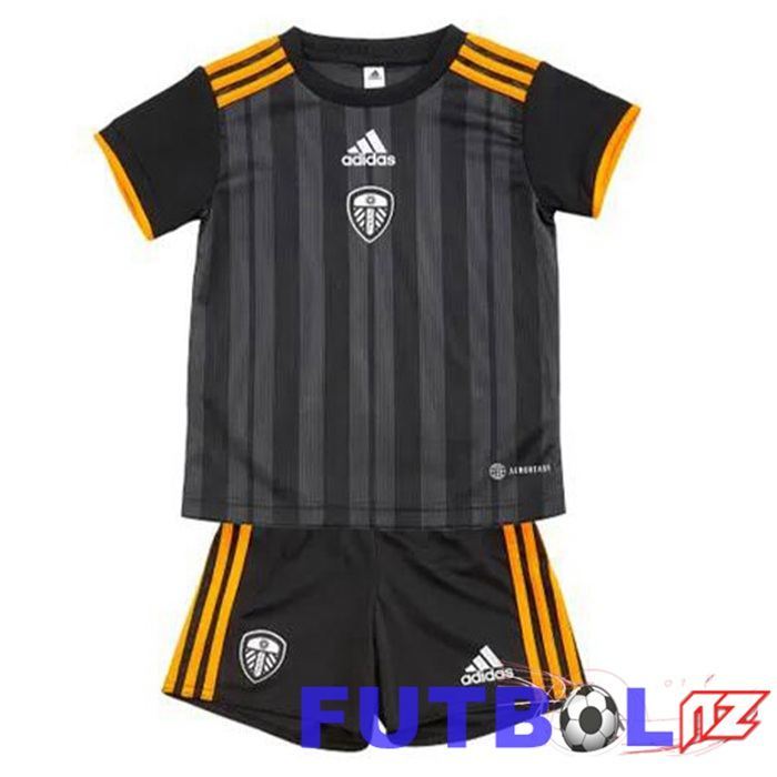 Camiseta Leeds United Niño Tercera Negro 22/23