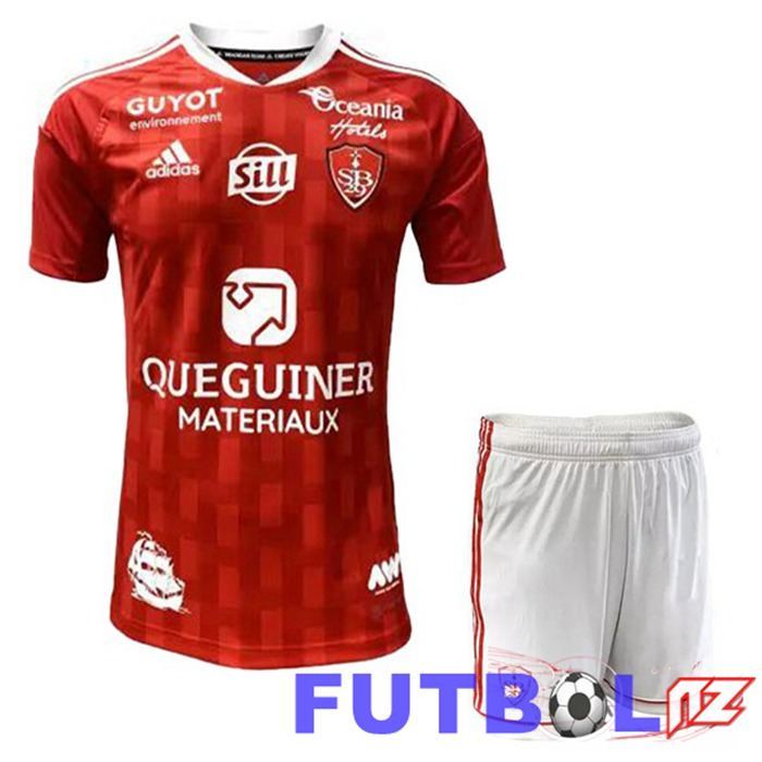 Camiseta Stade Brestois Ninos Primera Rojo 22/23
