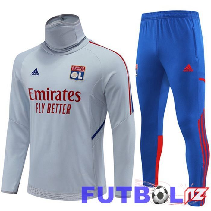 Chandal Futbol Lyon OL Cuello Alto Gris 22/23