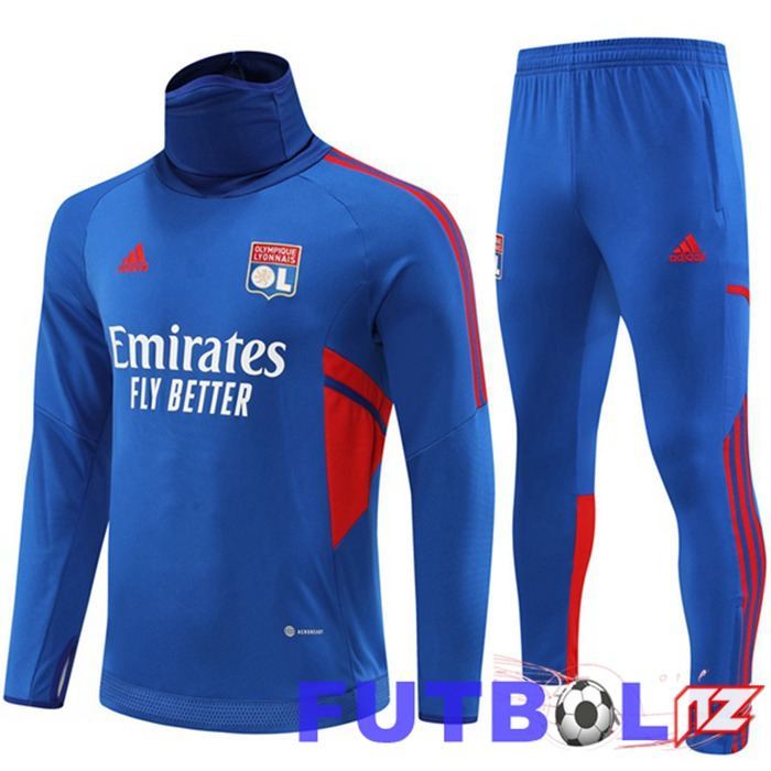 Chandal Futbol Lyon OL Cuello Alto Azul 22/23