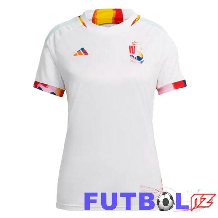 Camiseta Belgica Mujer Segunda Blanco 22/23 Camiseta Belgica Mujer Segunda Blanco 22/23