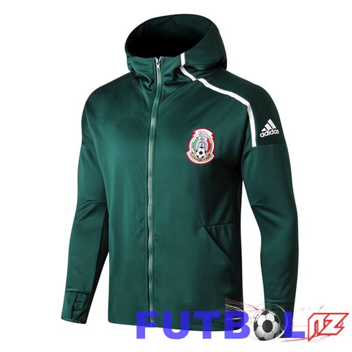 Chaquetas con Capucha Mexico Verde 22/23