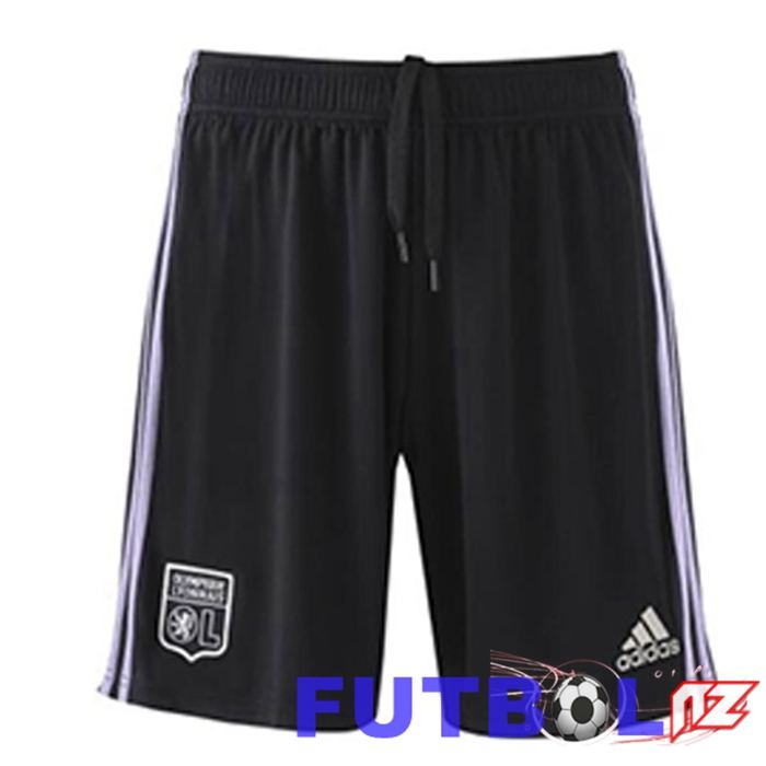 Cortos De Futbol Lyon OL Tercera Negro 22/23