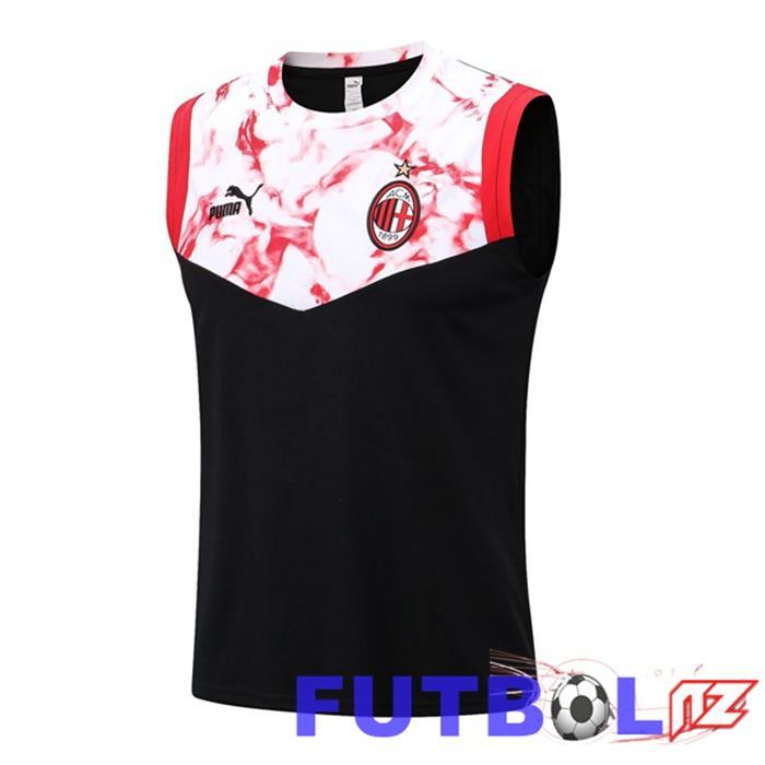 Chaleco De Futbol AC Milan Negro Blanco 22/23