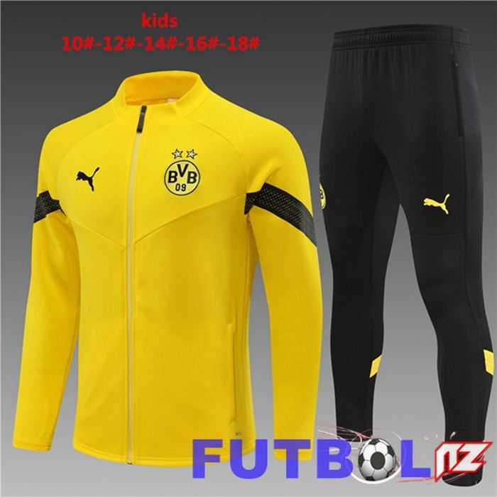 Chandal Equipos De Futbol - Chaqueta Dortmund BVB Niño Amarillo 22/23