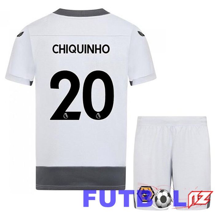 Camiseta Wolves (CHIQUINHO 20) Niño Tercera Blanco Gris 22/23