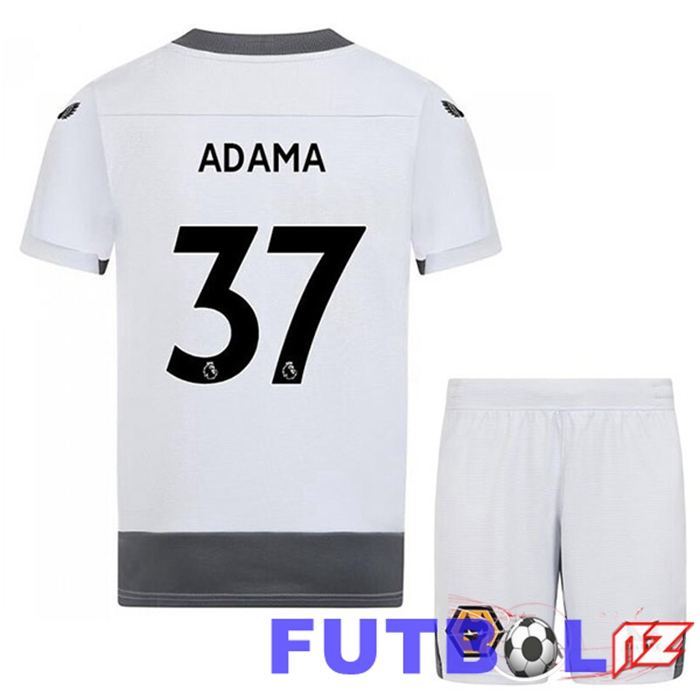 Camiseta Wolves (ADAMA 37) Niño Tercera Blanco Gris 22/23