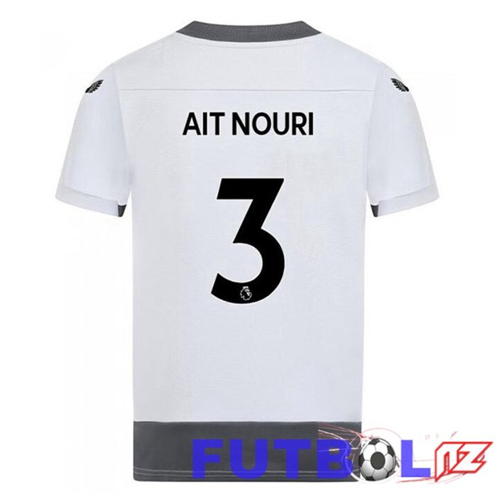 Camiseta Wolves (AIT-NOURI 3) Tercera Blanco Gris 22/23