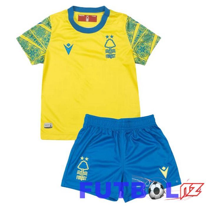 Camiseta Nottingham Forest Ninos Segunda Amarillo 22/23