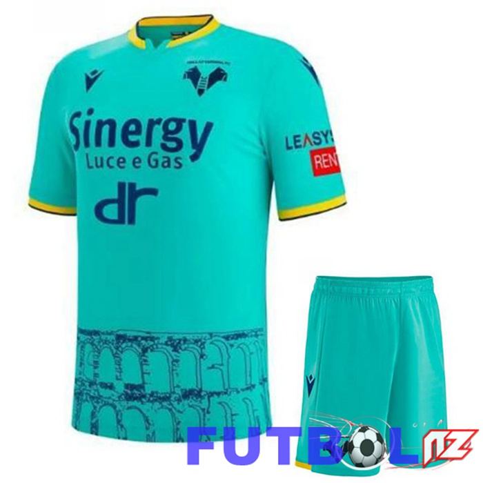 Camiseta Hellas Verona Niño Tercera Verde 22/23